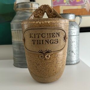 Artisan Pottery Wall Sconce Crock